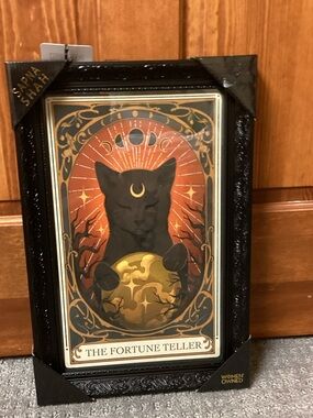 Sapna Shah The Fortune Teller Black Cat Wall Art
